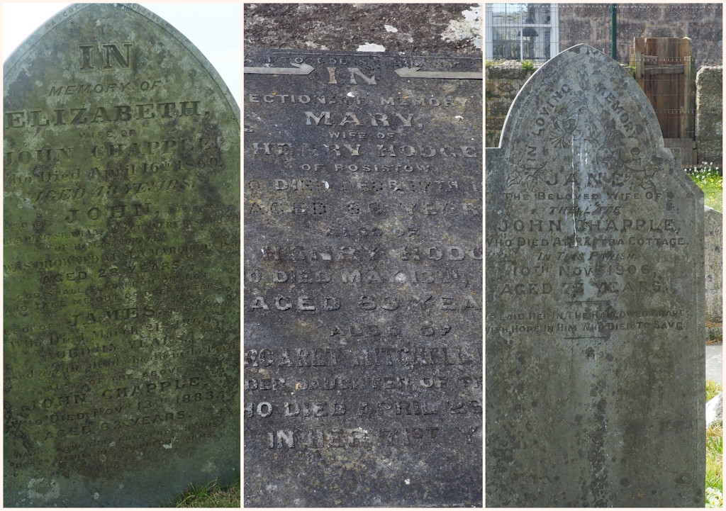 Family Headstones found while in Cornwall by Dawn