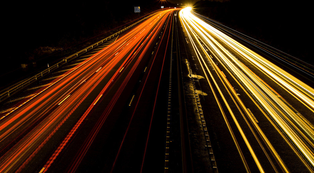Taken above the M27 Motorway (Highway) by paulwbaker