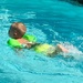 Jaxon perfecting his breast stroke with some serious kicking by louannwarren