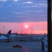 Early morning sunrise at the airport by bruni