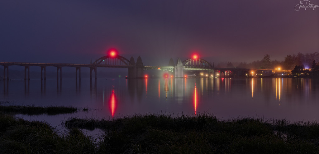 Bridge In Foggy Twilight edit by jgpittenger