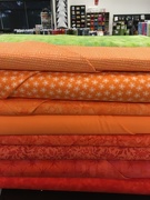 17th Aug 2018 - choosing fabric for an orange peel quilt