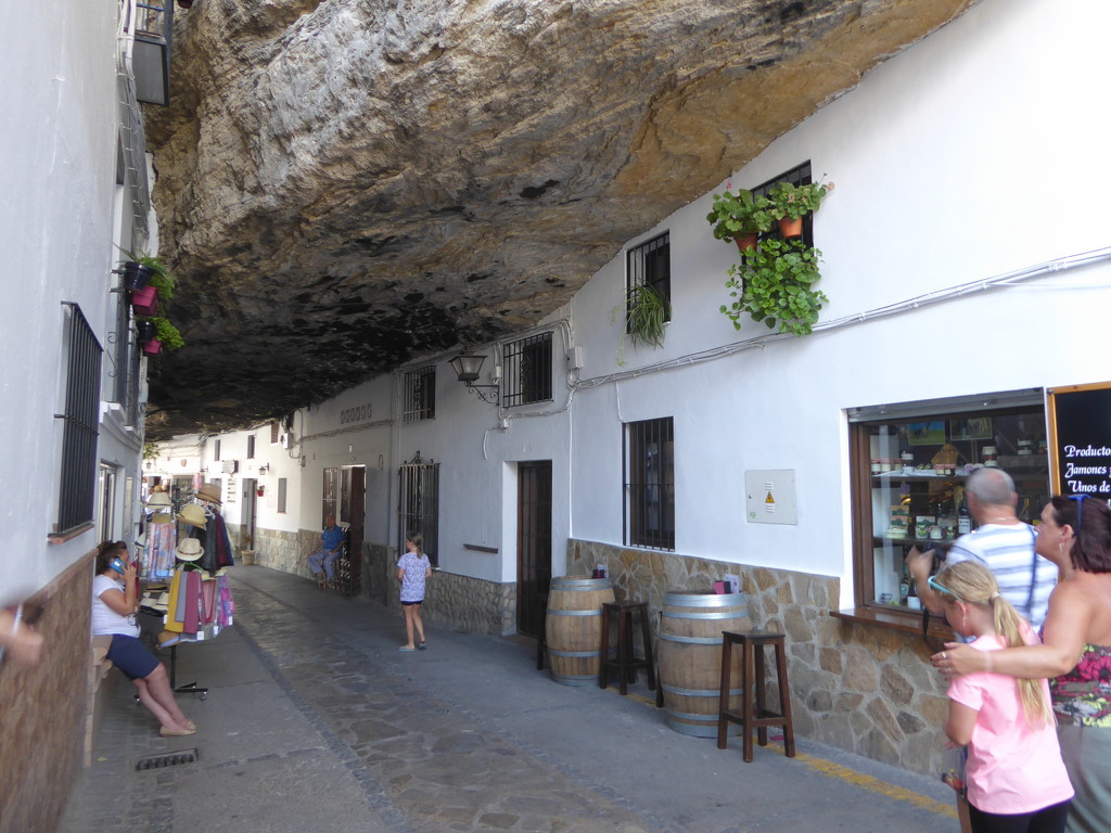 Setenil...One of Los Pueblos Blancos of Andalusia. The village built under an overhanging rock!  by chimfa