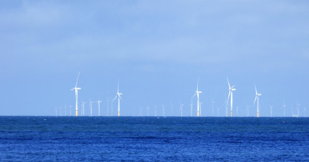 Wind turbines out at sea @ Llandudno  by beryl