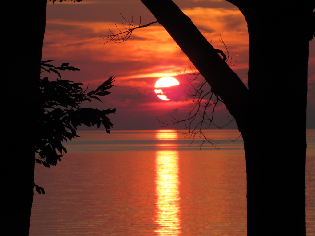 Sun Setting on Lake Erie   by mlwd