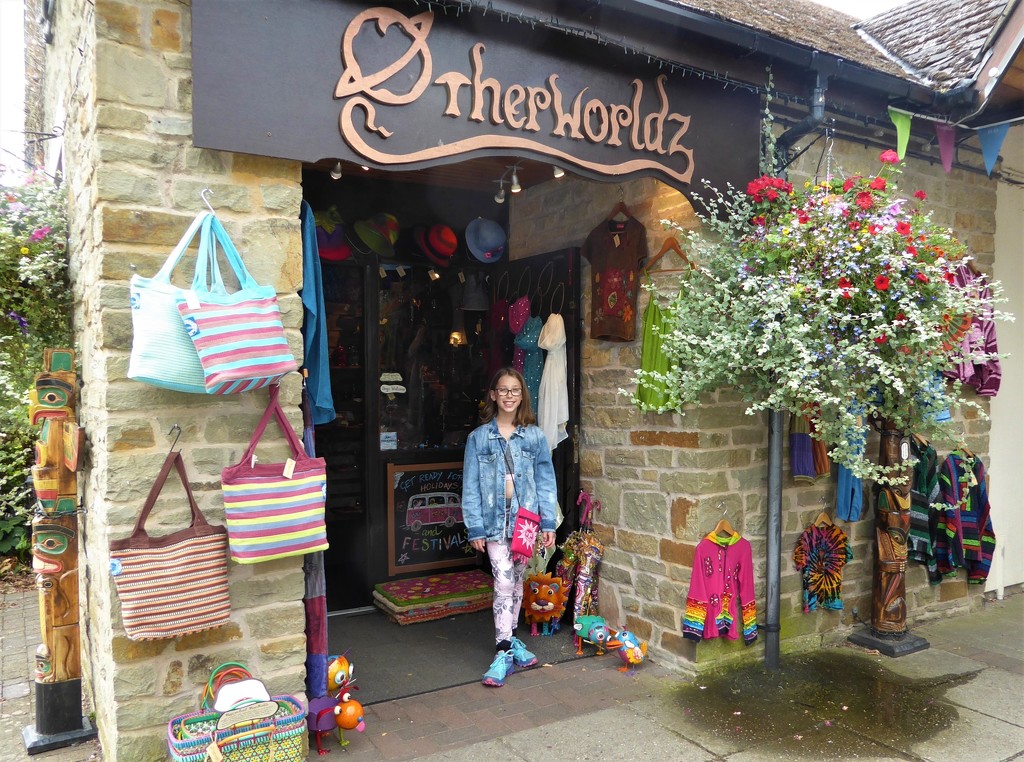  Charlotte  Outside Her Favourite Shop  by susiemc
