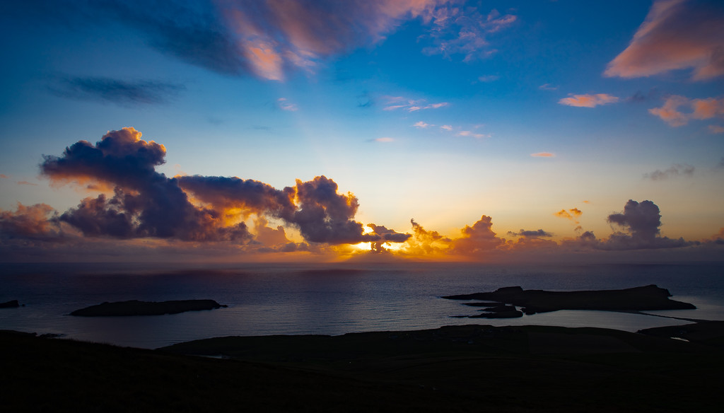 Sundown over Foula by lifeat60degrees