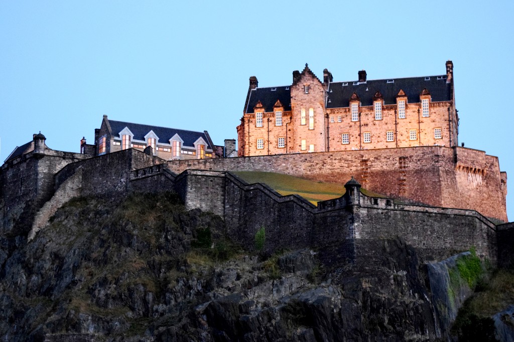 Edinburgh Castle twilight by christophercox