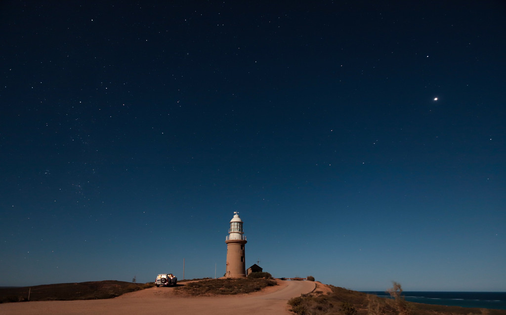 Vlamingh Head Lighthouse by night, Exmouth by jodies