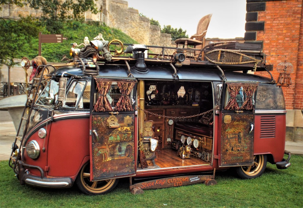 VW Camper Van, Steampunked by suzanne234