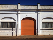 29th Aug 2018 - Orange door, white building