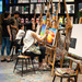 Night Out In Beijing - Painting in Artists Cafe by yaorenliu