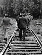 31st Aug 2018 - Walking the Tracks (black and white)