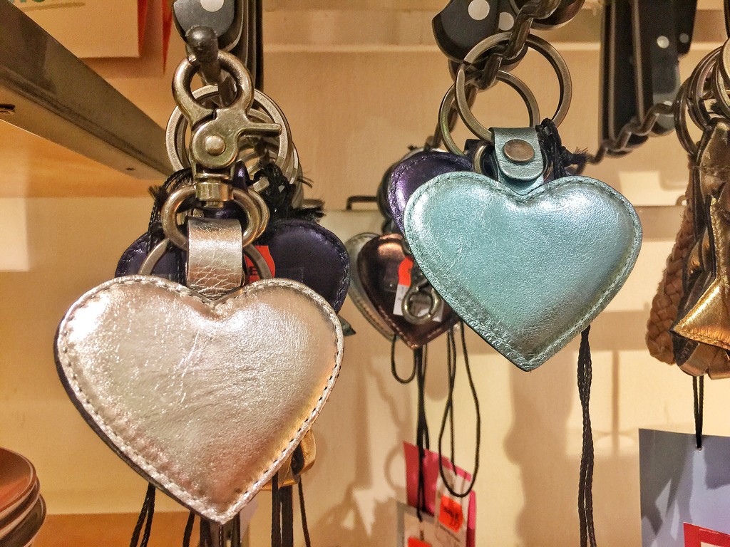 Pink and blue hearts.  by cocobella