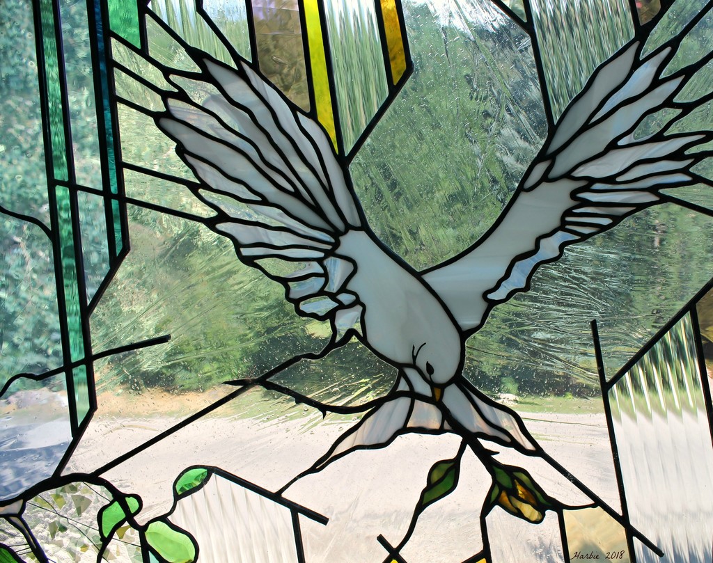 Stained Glass Dove by harbie