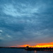 Sunset, Ashley River at Charleston Harbor, Charleston,SC by congaree