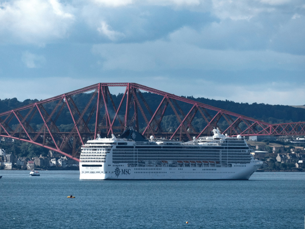 Cruise Ship Visiting Edinburgh by frequentframes
