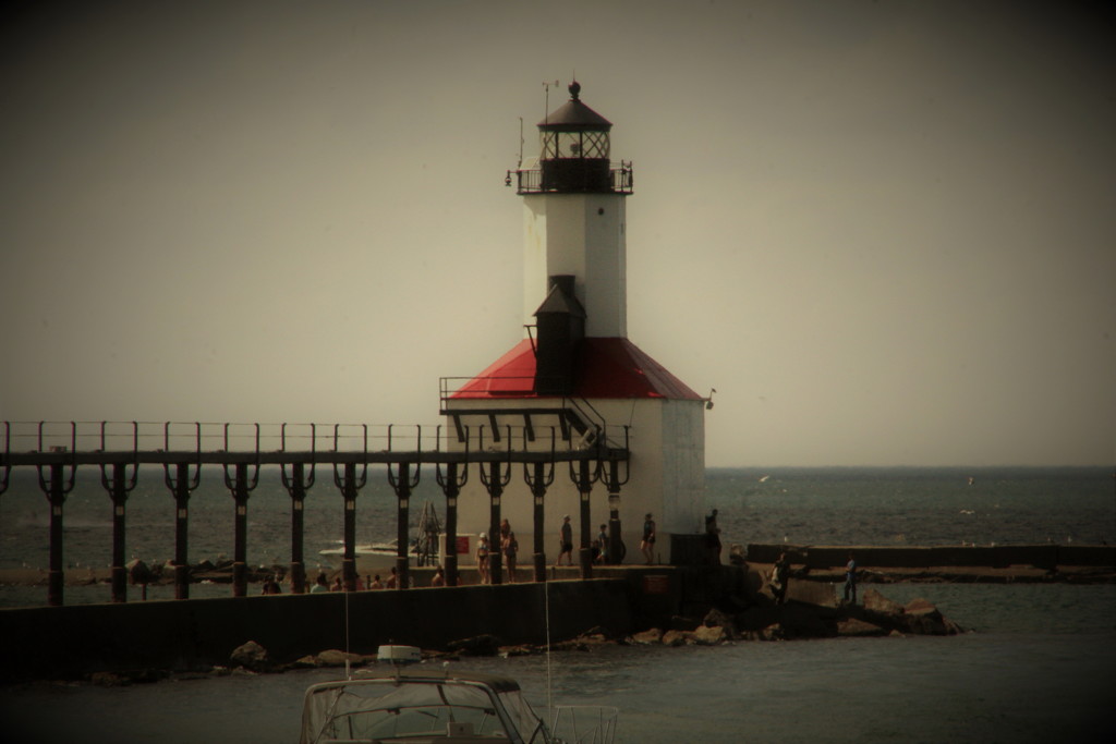 Lighthouse On Lake Michigan by randy23