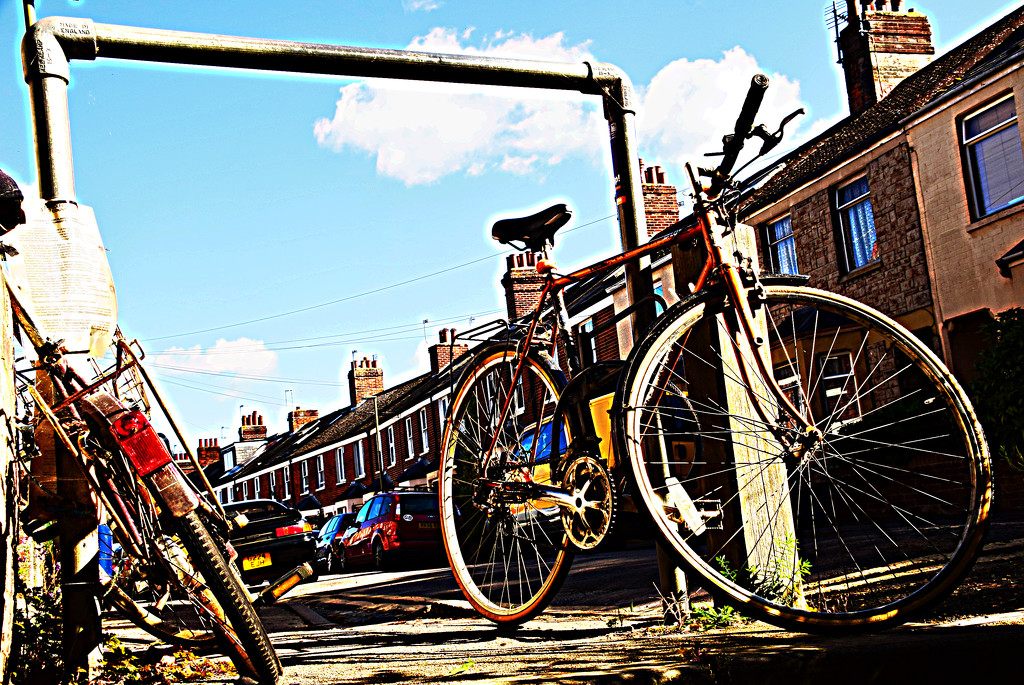 bike in the street by ianmetcalfe