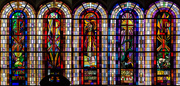 8th Sep 2018 - 225 -  Collage of 5 stained glass windows at Turckheim