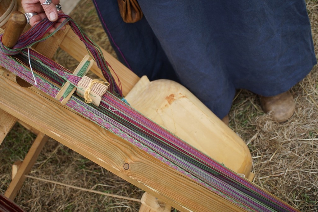 Saxon loom and wool by quietpurplehaze