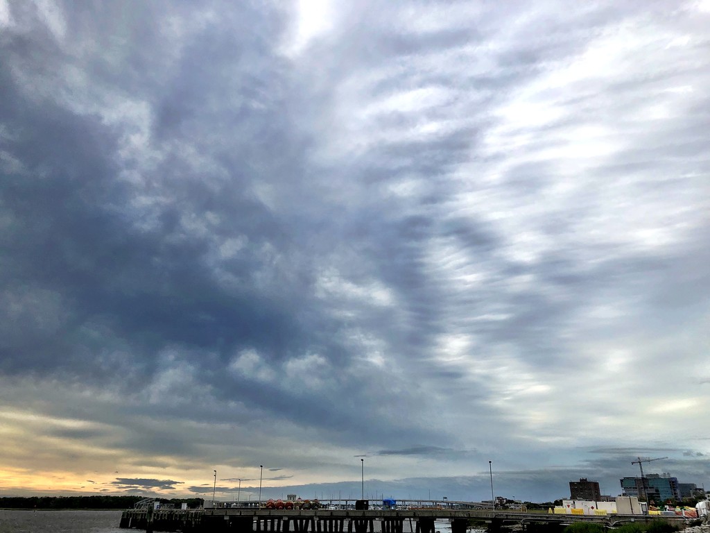 Sky over Ashley River as the outer bands of wind from Tropical Storm Florence approach Charleston by congaree