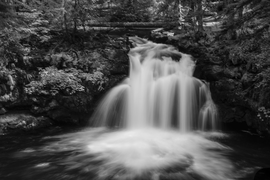Whitehorse Falls B and W  by jgpittenger