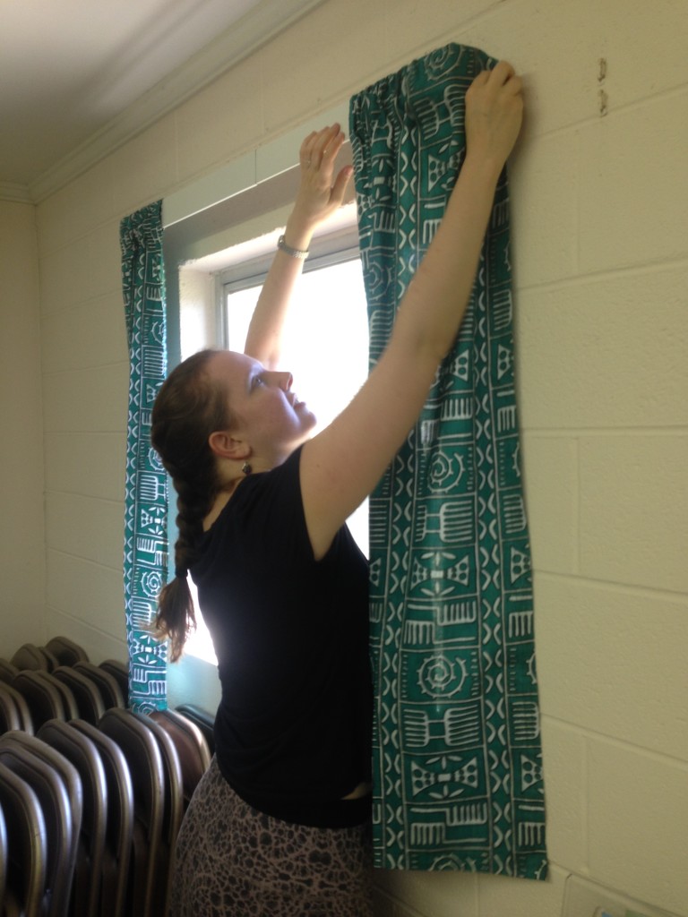 Installing the Curtains  by gratitudeyear