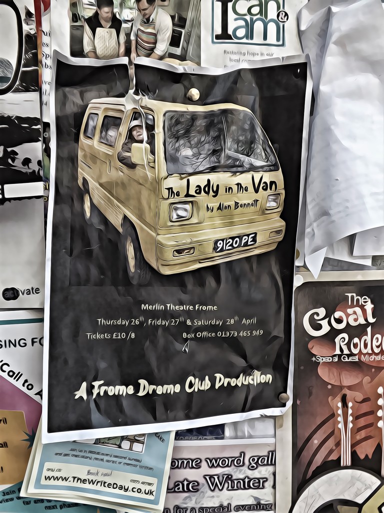 Past Posters #3 - The Lady in the Van  by ajisaac