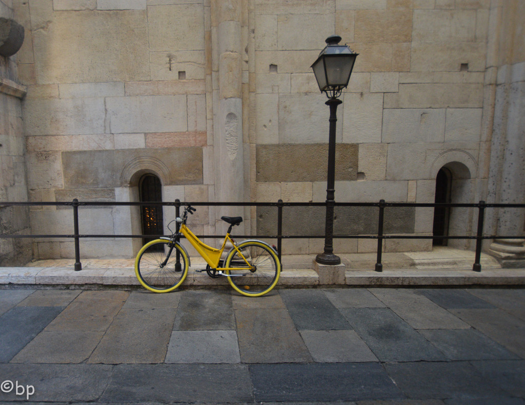 A yellow bike by caterina
