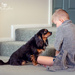 Boy and his dog by ulla
