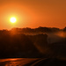 Foggy Kansas Sunrise by kareenking