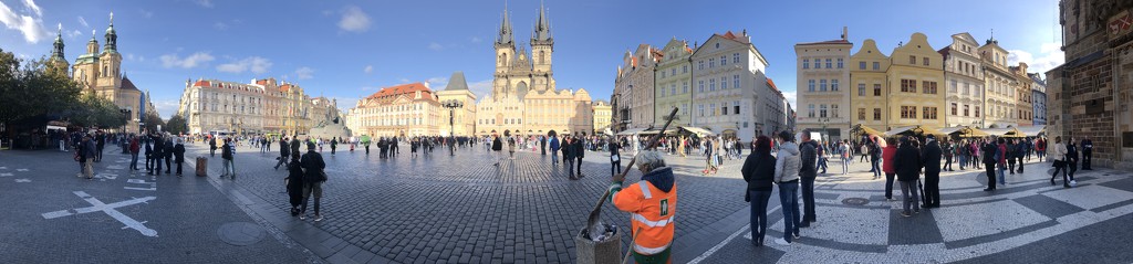 prague square near town hall by pusspup