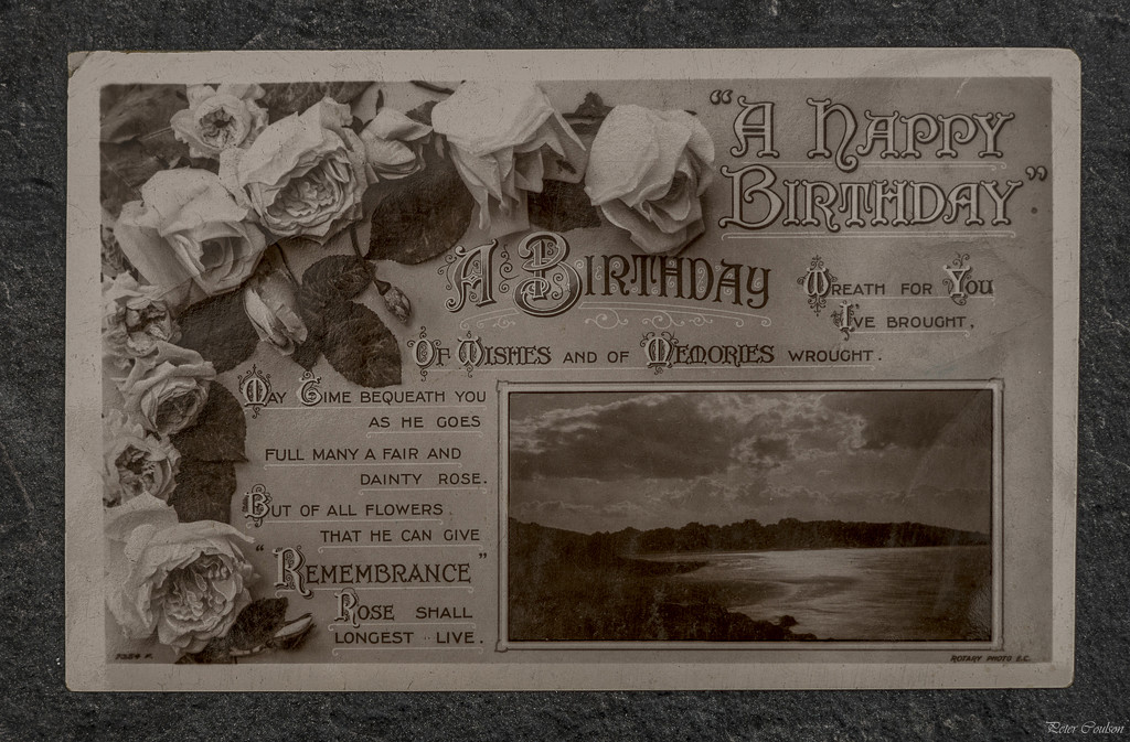 Old Birthday Postcard by pcoulson