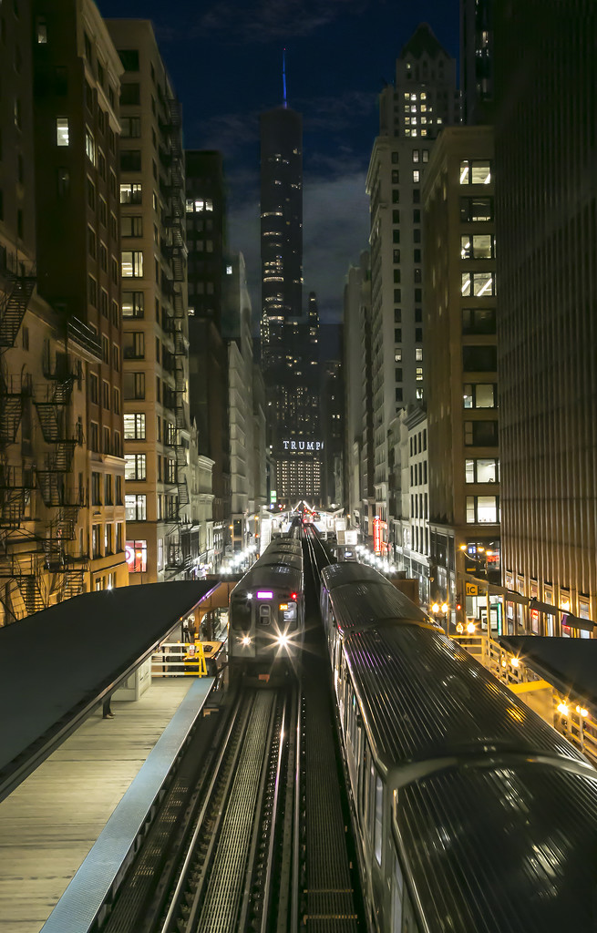 Chicago Train Tracks by pdulis