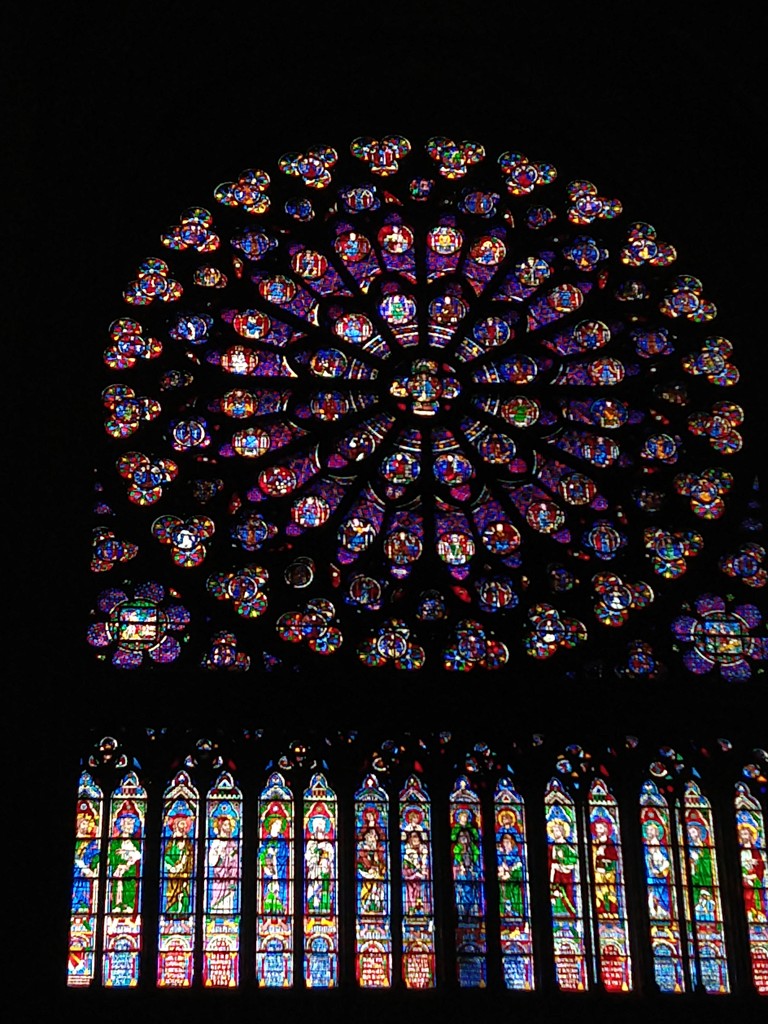 Rose Window of Notre Dame Cathedral, Paris by alophoto