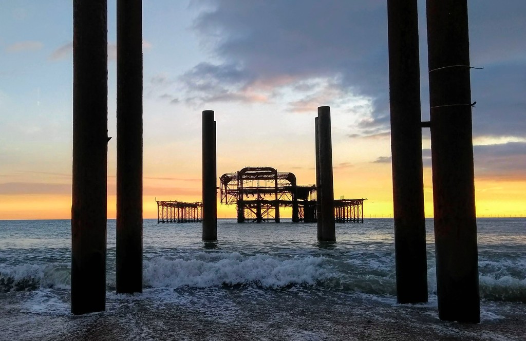 West Pier Sunset I by 4rky