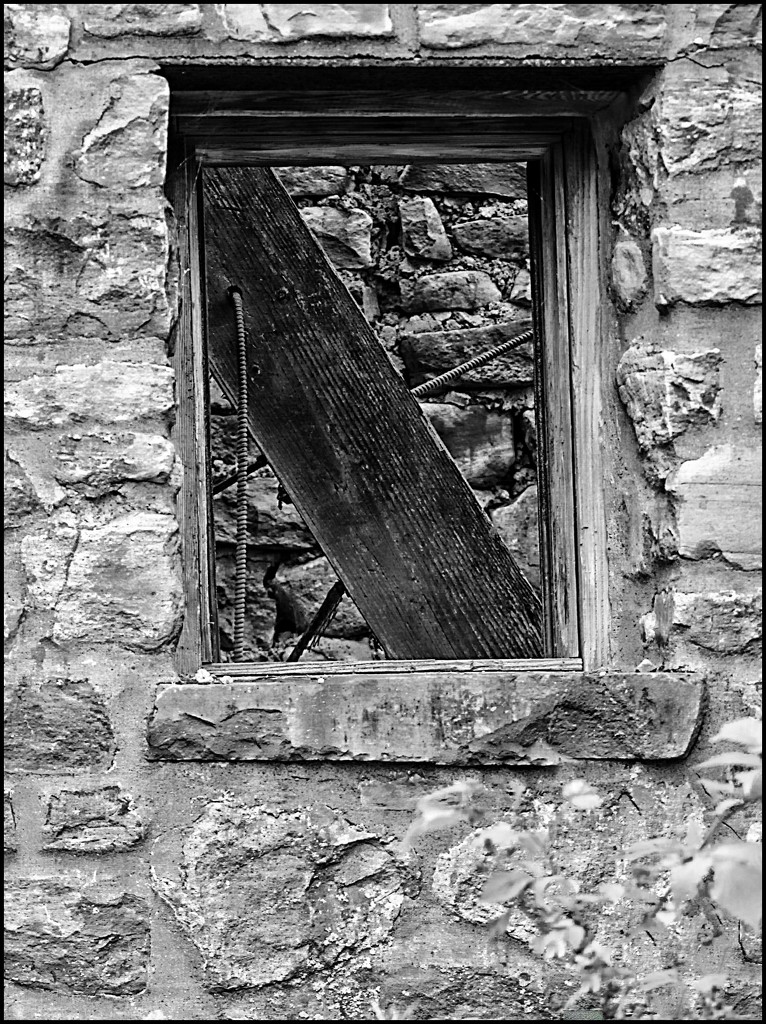 Window in Black and White by olivetreeann