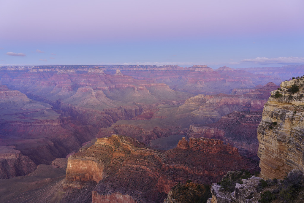 Sunset Colors the Canyon At Yavapai Point  by jgpittenger