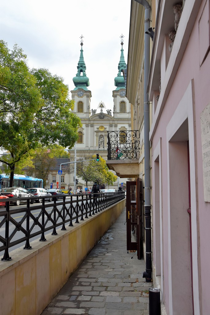 Buda's old houses and the St. Anna parish church by kork
