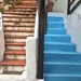 Orange stairs/ blue stairs.  by cocobella