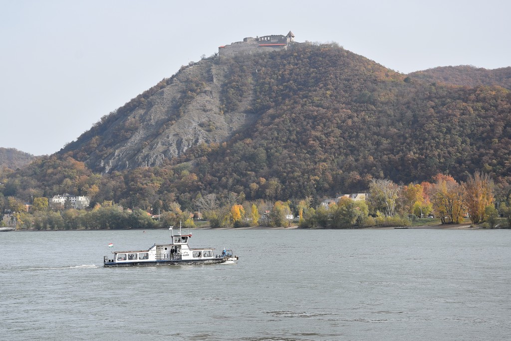 Half of Visegrád with a boat by kork