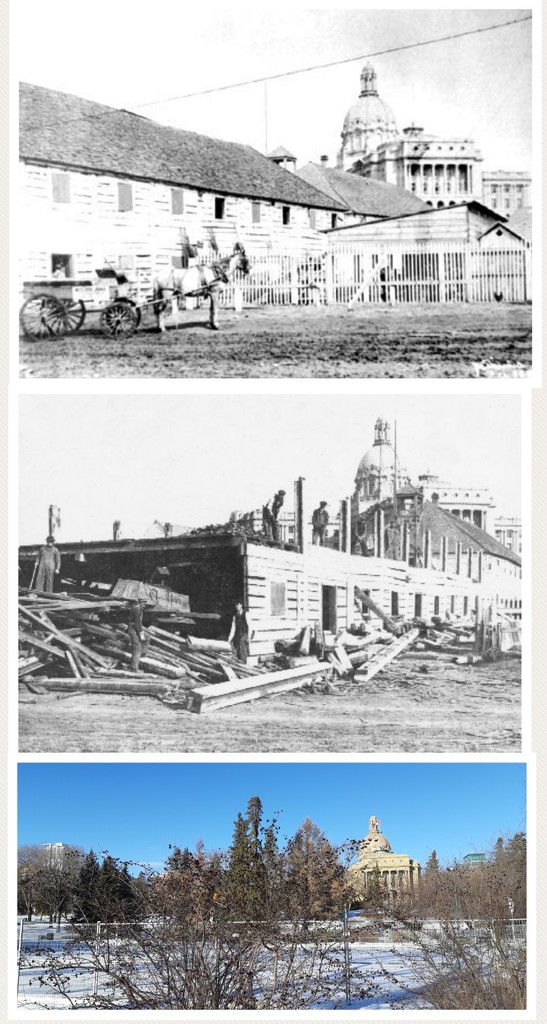 Then and Now Fort Edmonton  by bkbinthecity