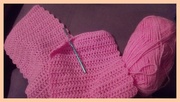 4th Nov 2018 - A work in progress: a pink crocheted scarf.