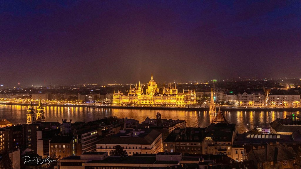  The Hungarian Parliament in Budapest, Hungary.  by paulwbaker