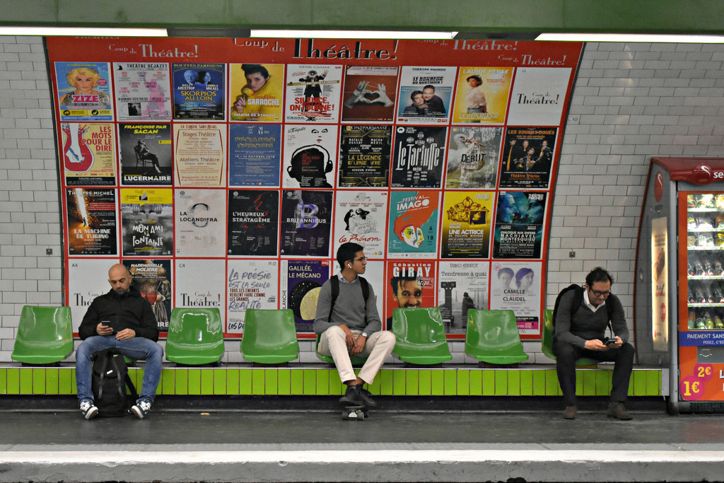 Waiting at the Metro Station by alophoto