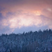 Sunset after the snow by kiwichick