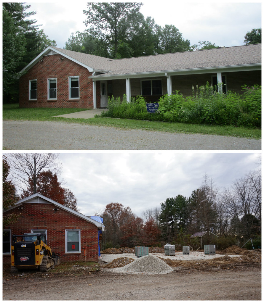 Renovations start on the meetinghouse by tunia