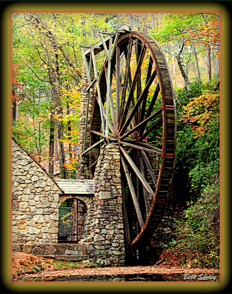 The Old Mill Wheel by vernabeth