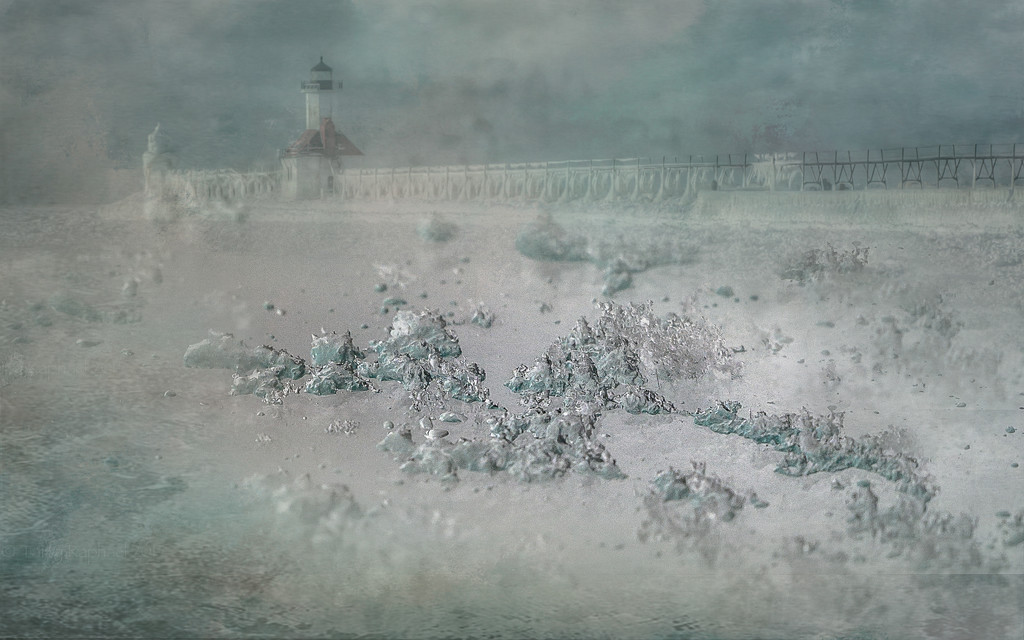 Lighthouse in Winter by taffy